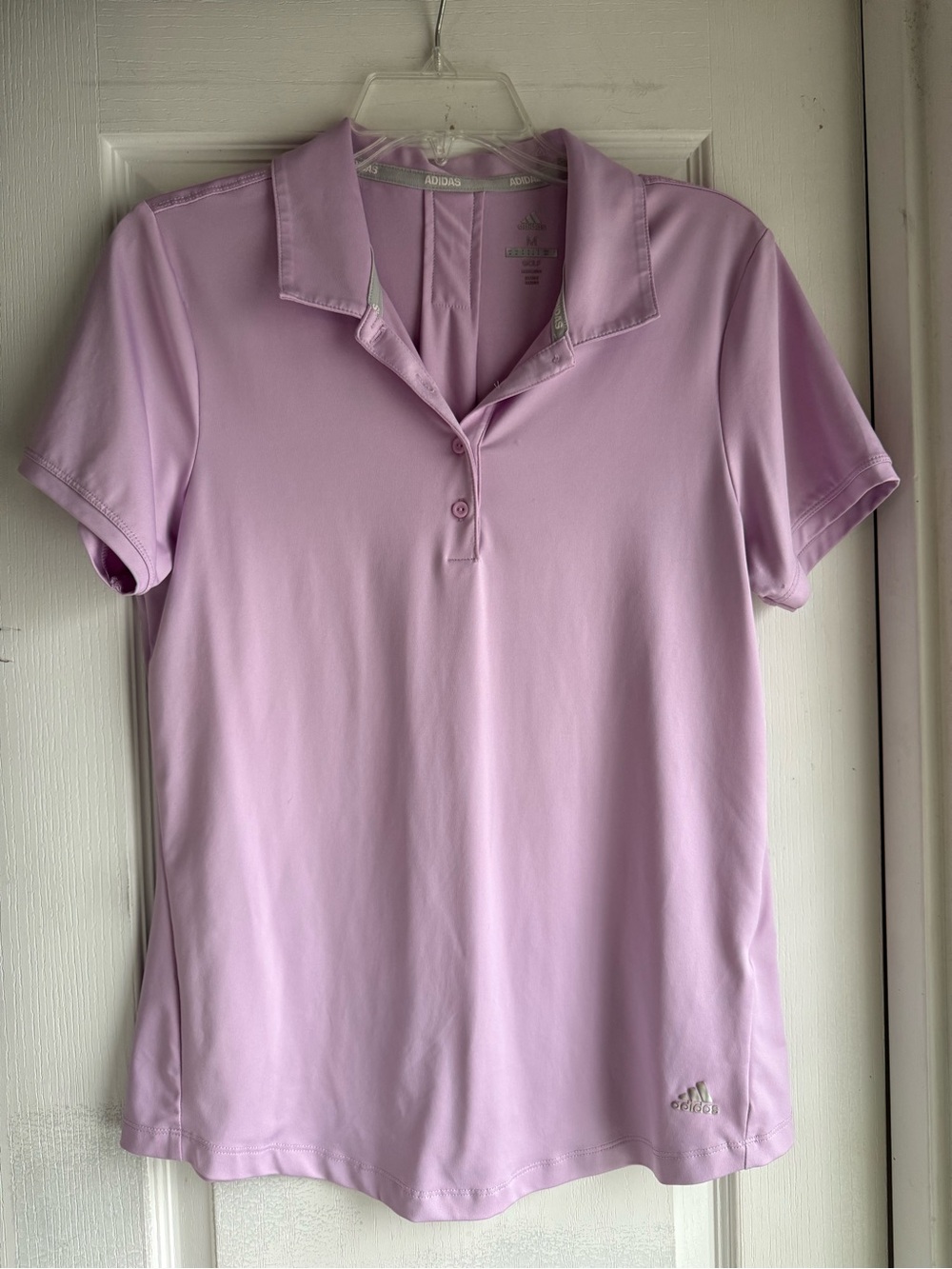 adidas Lavender Short Sleeve Polo Shirt